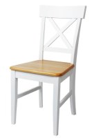 Židle celodřevěná NIKOLA III buková bílá+natur