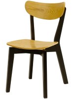 Židle celodřevěná KATEŘINA buková kostra - dubový sedák a opěr
